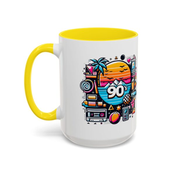 Retro 90's Accent Coffee Mug | Vintage Style, Perfect Gift for Nostalgia Lovers, Ideal for Home & Office, Daily Use - Image 73