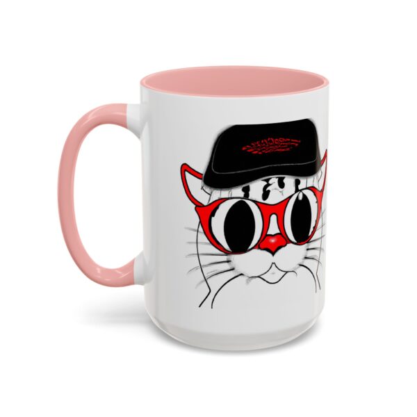 Cool Cat Accent Coffee Mug, Fun Cat Lover Gift, Unique Cat Art Mug, Coffee Lover Gift, Pet Owner Accessory, Quirky Home Decor - Image 33
