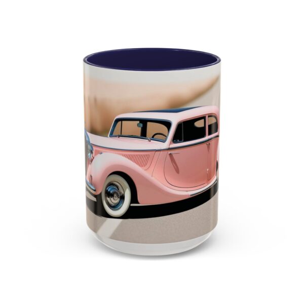 Vintage Pink Car Coffee Mug | Retro Auto Lover Gift, Steampunk Mug, Cute Car Decor, Car Enthusiast Present, Pink Vintage Decor - Image 26