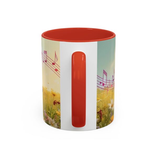 Musical Nature Scene Coffee Mug, Perfect Gift for Musicians, Birthday, Garden Lovers, Relaxation, Floral Art, Home Decor - Image 18