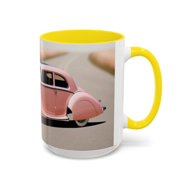 Vintage Pink Car Coffee Mug | Retro Auto Lover Gift, Steampunk Mug, Cute Car Decor, Car Enthusiast Present, Pink Vintage Decor - Image 70