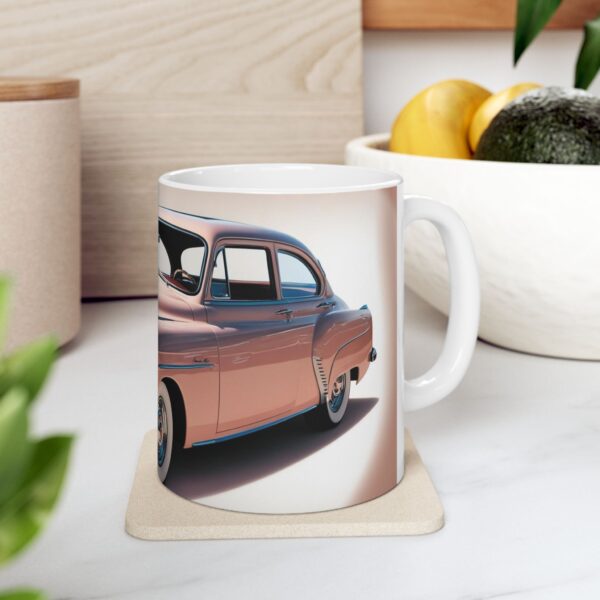 Vintage Car Ceramic Mug | Classic Car Lover Gift | Coffee Tea Cup | Retro Design | 11oz 15oz - Image 8