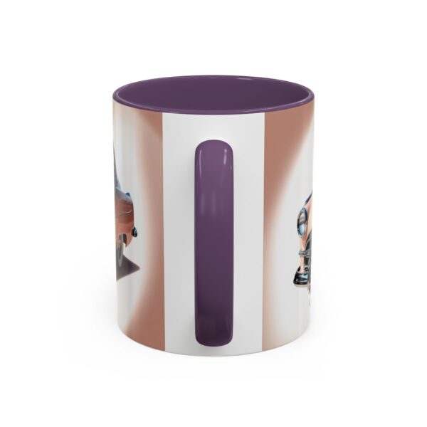 Vintage Car Accent Coffee Mug, Retro Automobile Gift, Classic Car Lover Mug, Unique Office Mug, 15oz Drinking Cup - Image 48