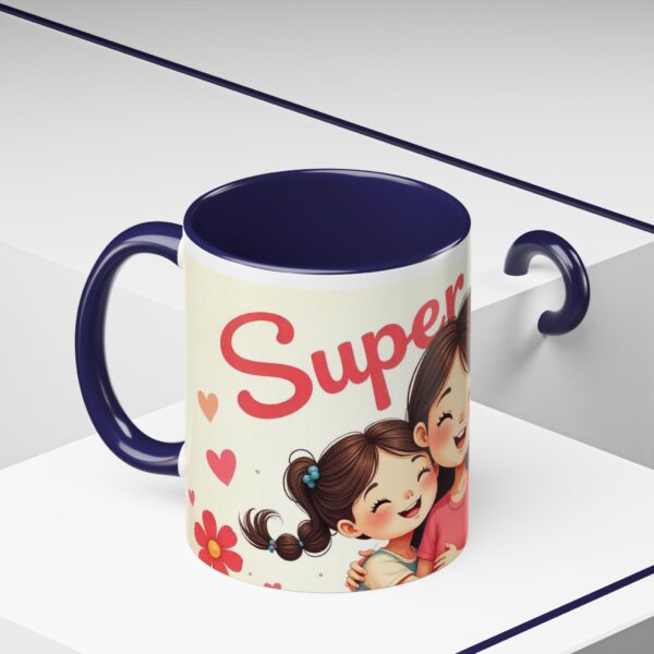 Super Mom Accent Coffee Mug - Perfect Gift for Mother's Day, Birthdays, Moms, Family Gatherings, Coffee Lovers - Image 15