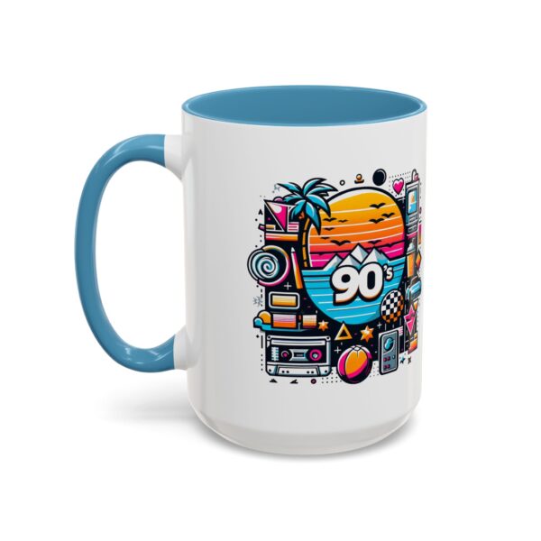 Retro 90's Accent Coffee Mug | Vintage Style, Perfect Gift for Nostalgia Lovers, Ideal for Home & Office, Daily Use - Image 49