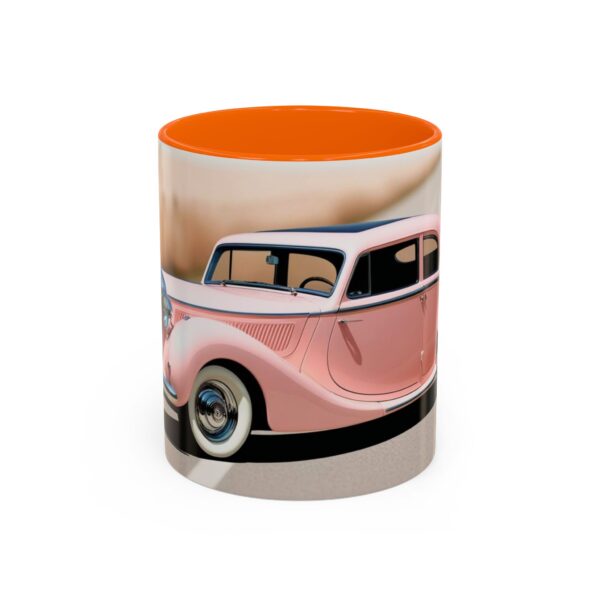 Vintage Pink Car Coffee Mug | Retro Auto Lover Gift, Steampunk Mug, Cute Car Decor, Car Enthusiast Present, Pink Vintage Decor - Image 48