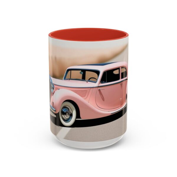 Vintage Pink Car Coffee Mug | Retro Auto Lover Gift, Steampunk Mug, Cute Car Decor, Car Enthusiast Present, Pink Vintage Decor - Image 35