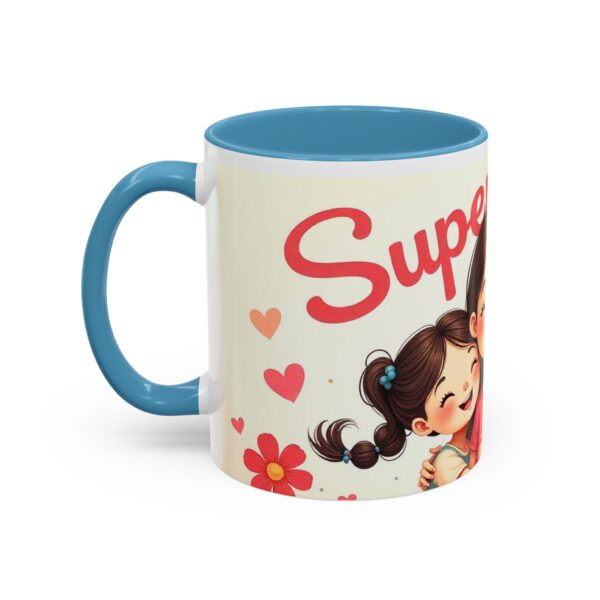 Super Mom Accent Coffee Mug - Perfect Gift for Mother's Day, Birthdays, Moms, Family Gatherings, Coffee Lovers - Image 23