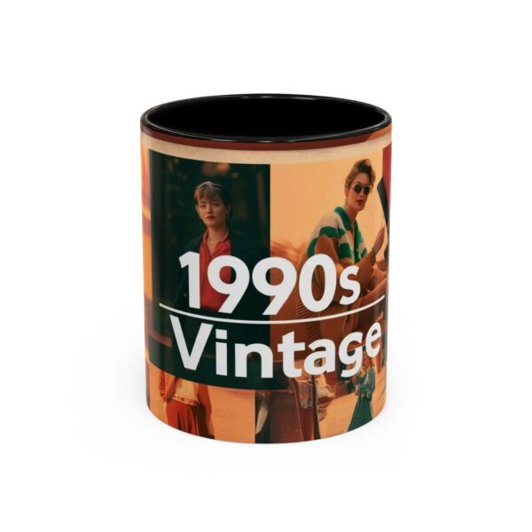 1990s Vintage Accent Coffee Mug - Retro Vibe, Perfect Gift for Nostalgia Lovers, Ideal for Home or Office, Trendy Mug - Image 2