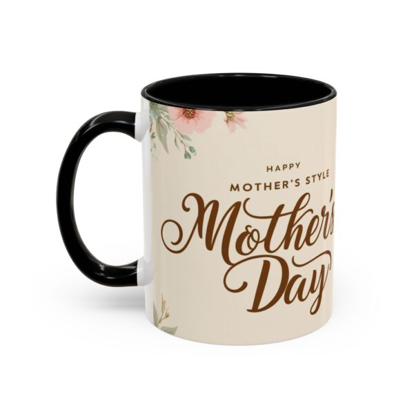 Vintage Floral Mother's Day Coffee Mug, Perfect Gift for Mom, Cute Mama and Baby Design, 11oz and 15oz Options, Mother's Day Gift, Coffee - Image 4