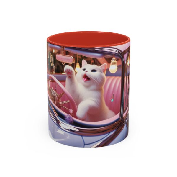 Whimsical Cat Coffee Mug - Fun Cat Lover Gift, Unique Ceramic Cup, Pet-Themed Drinkware, Colorful Cat Design, Cute Animal Mug - Image 2