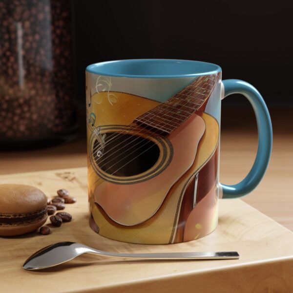 Musical Guitar Accent Coffee Mug - Perfect Gift for Music Lovers, Art Decor, Coffee Fans, Birthday Gift, Home & Kitchen - Image 27