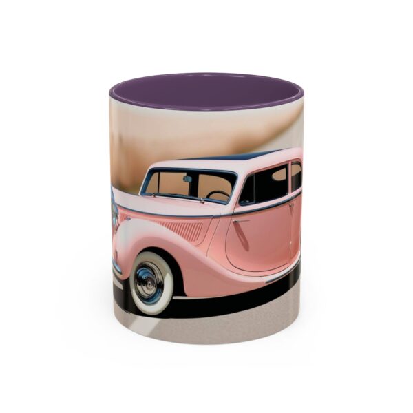 Vintage Pink Car Coffee Mug | Retro Auto Lover Gift, Steampunk Mug, Cute Car Decor, Car Enthusiast Present, Pink Vintage Decor - Image 52