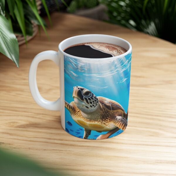 Ocean Paradise Ceramic Mug, Beach Lover Gift, Nature Lover Mug, Swimming Enthusiast Cup, Summer Vibes Drinkware - Image 7