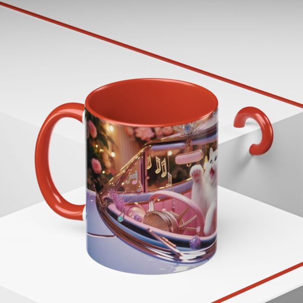 Whimsical Cat Coffee Mug | Cute Pet Lover Gift, Cat Lover Mug, Retro Style, Animal Lover Gift, Fun Kitchen Decor - Image 4