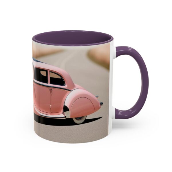 Vintage Pink Car Coffee Mug | Retro Auto Lover Gift, Steampunk Mug, Cute Car Decor, Car Enthusiast Present, Pink Vintage Decor - Image 53