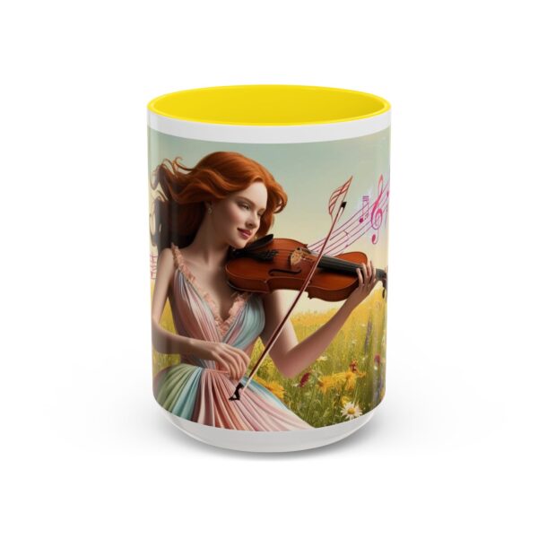 Musical Nature Scene Coffee Mug, Perfect Gift for Musicians, Birthday, Garden Lovers, Relaxation, Floral Art, Home Decor - Image 66
