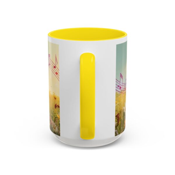 Musical Nature Scene Coffee Mug, Perfect Gift for Musicians, Birthday, Garden Lovers, Relaxation, Floral Art, Home Decor - Image 69