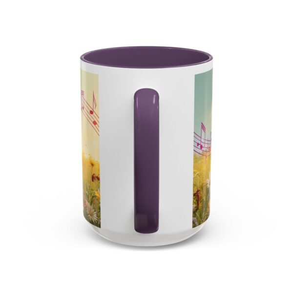 Musical Nature Scene Coffee Mug, Perfect Gift for Musicians, Birthday, Garden Lovers, Relaxation, Floral Art, Home Decor - Image 65