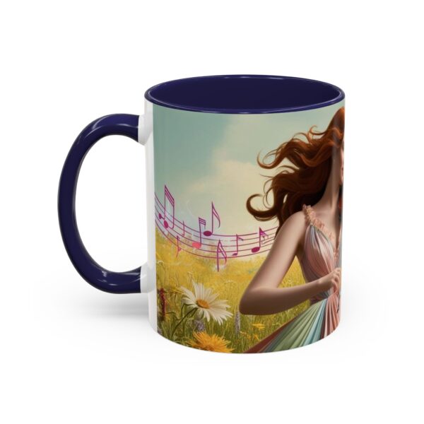 Musical Nature Scene Coffee Mug, Perfect Gift for Musicians, Birthday, Garden Lovers, Relaxation, Floral Art, Home Decor - Image 12