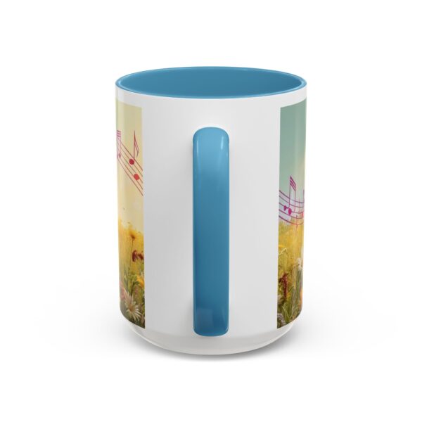 Musical Nature Scene Coffee Mug, Perfect Gift for Musicians, Birthday, Garden Lovers, Relaxation, Floral Art, Home Decor - Image 45