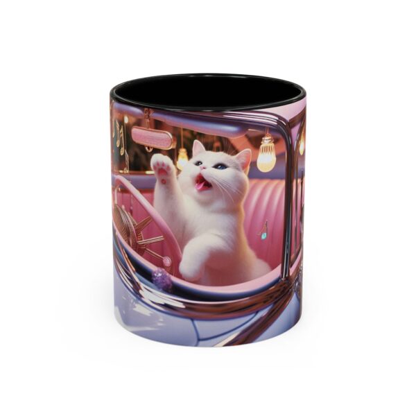 Whimsical Cat Coffee Mug - Fun Cat Lover Gift, Unique Ceramic Cup, Pet-Themed Drinkware, Colorful Cat Design, Cute Animal Mug - Image 6