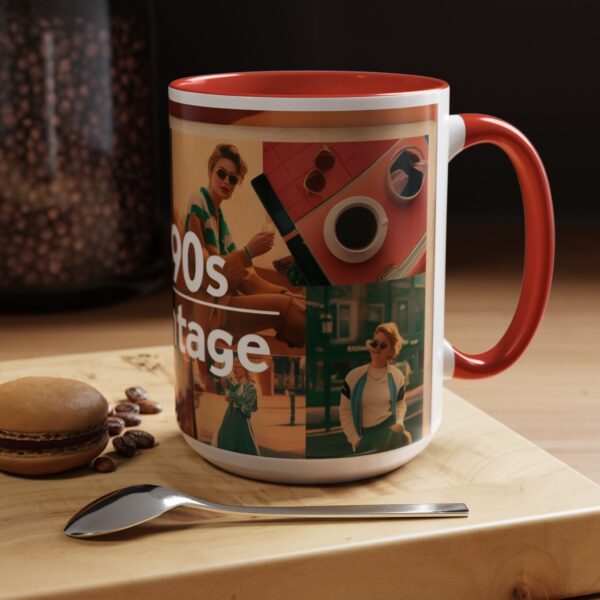 1990s Vintage Accent Coffee Mug - Retro Vibe, Perfect Gift for Nostalgia Lovers, Ideal for Home or Office, Trendy Mug - Image 35