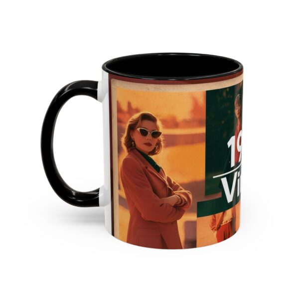 1990s Vintage Accent Coffee Mug - Retro Vibe, Perfect Gift for Nostalgia Lovers, Ideal for Home or Office, Trendy Mug - Image 4