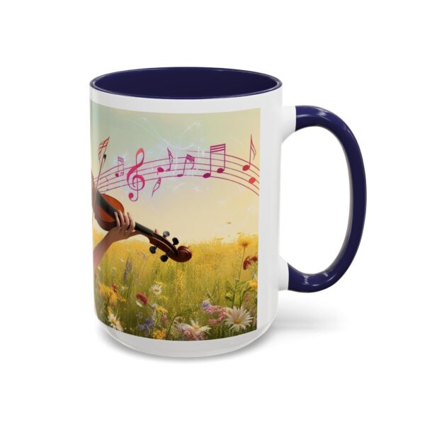Musical Nature Scene Coffee Mug, Perfect Gift for Musicians, Birthday, Garden Lovers, Relaxation, Floral Art, Home Decor - Image 25