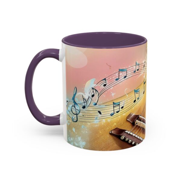 Musical Guitar Accent Coffee Mug - Perfect Gift for Music Lovers, Art Decor, Coffee Fans, Birthday Gift, Home & Kitchen - Image 39