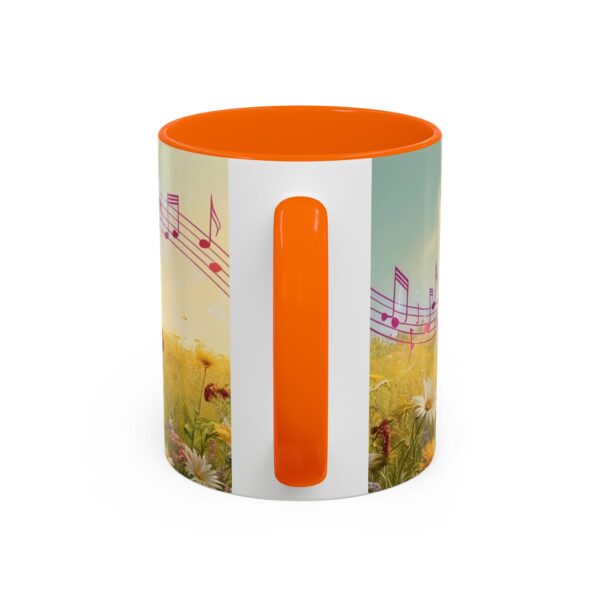 Musical Nature Scene Coffee Mug, Perfect Gift for Musicians, Birthday, Garden Lovers, Relaxation, Floral Art, Home Decor - Image 49