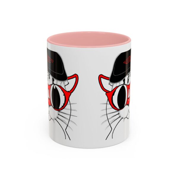 Cool Cat Accent Coffee Mug, Fun Cat Lover Gift, Unique Cat Art Mug, Coffee Lover Gift, Pet Owner Accessory, Quirky Home Decor - Image 14