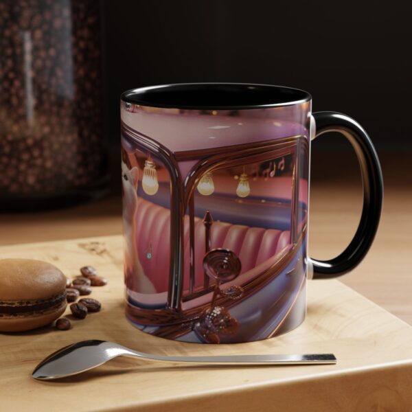 Whimsical Cat Coffee Mug | Cute Pet Lover Gift, Cat Lover Mug, Retro Style, Animal Lover Gift, Fun Kitchen Decor - Image 7