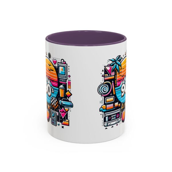 Retro 90's Accent Coffee Mug | Vintage Style, Perfect Gift for Nostalgia Lovers, Ideal for Home & Office, Daily Use - Image 55