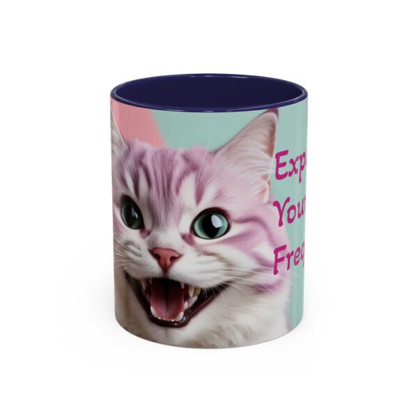 Cat Lover's Accent Coffee Mug - Expand Your Frequency, Cute Cat Mug, Gift for Cat Lovers, Fun Mug for Friends, Unique Drinkware - Image 11