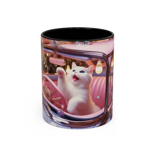 Whimsical Cat Coffee Mug | Cute Pet Lover Gift, Cat Lover Mug, Retro Style, Animal Lover Gift, Fun Kitchen Decor - Image 5