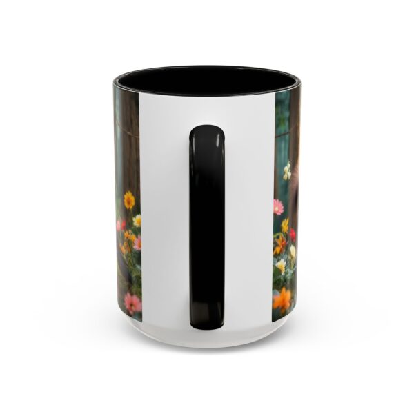 Forest Challenge Accent Coffee Mug - Nature Lovers Gift, Squirrel and Raven Design, Unique Kitchen Decor, Woodland Theme, Animal Coffee Cup, - Image 23