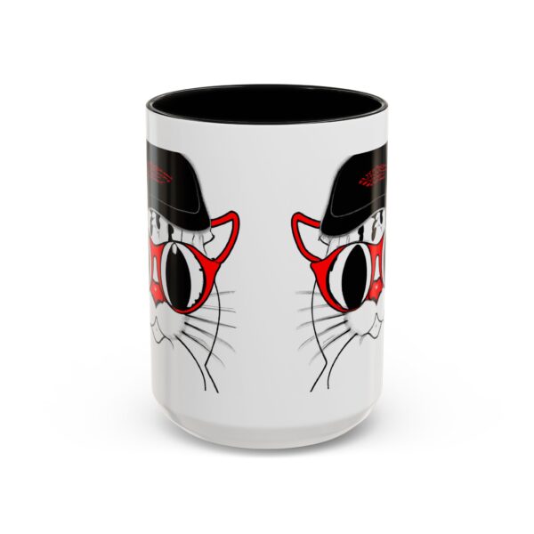 Cool Cat Accent Coffee Mug, Fun Cat Lover Gift, Unique Cat Art Mug, Coffee Lover Gift, Pet Owner Accessory, Quirky Home Decor - Image 23