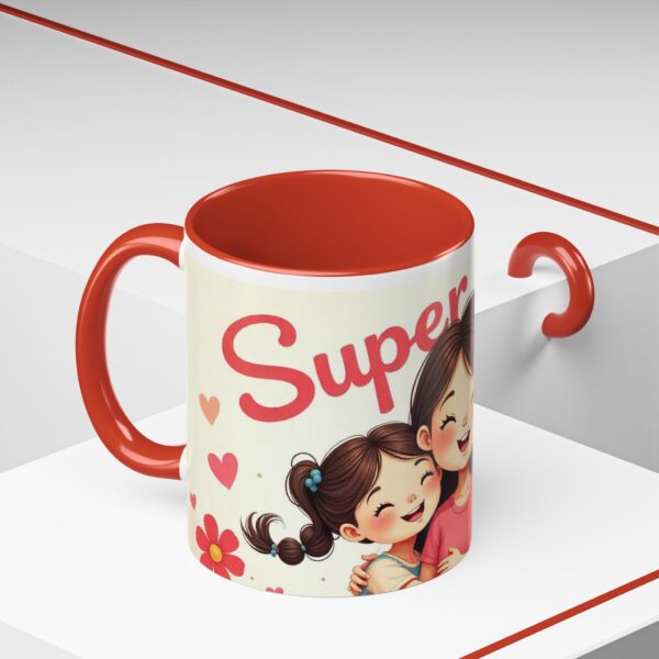 Super Mom Accent Coffee Mug - Perfect Gift for Mother's Day, Birthdays, Moms, Family Gatherings, Coffee Lovers - Image 20