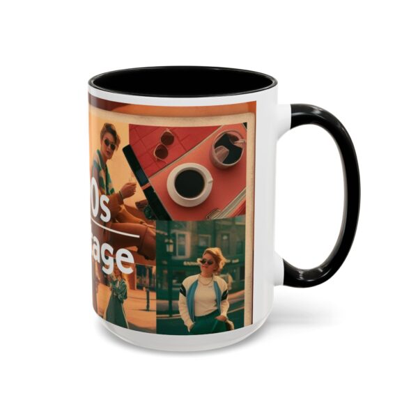 1990s Vintage Accent Coffee Mug - Retro Vibe, Perfect Gift for Nostalgia Lovers, Ideal for Home or Office, Trendy Mug - Image 20