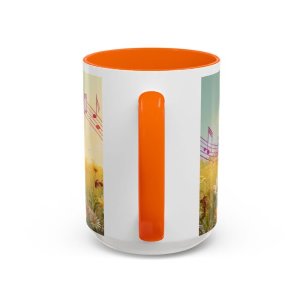 Musical Nature Scene Coffee Mug, Perfect Gift for Musicians, Birthday, Garden Lovers, Relaxation, Floral Art, Home Decor - Image 61