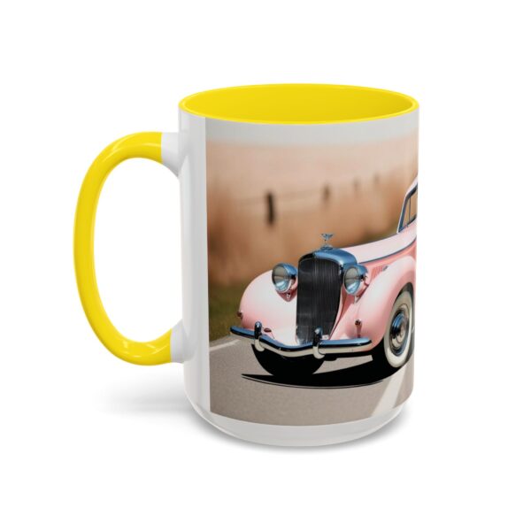Vintage Pink Car Coffee Mug | Retro Auto Lover Gift, Steampunk Mug, Cute Car Decor, Car Enthusiast Present, Pink Vintage Decor - Image 71