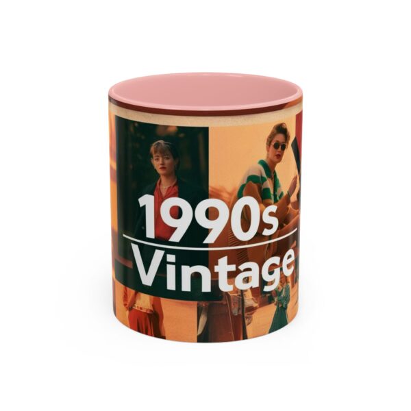 1990s Vintage Accent Coffee Mug - Retro Vibe, Perfect Gift for Nostalgia Lovers, Ideal for Home or Office, Trendy Mug - Image 10