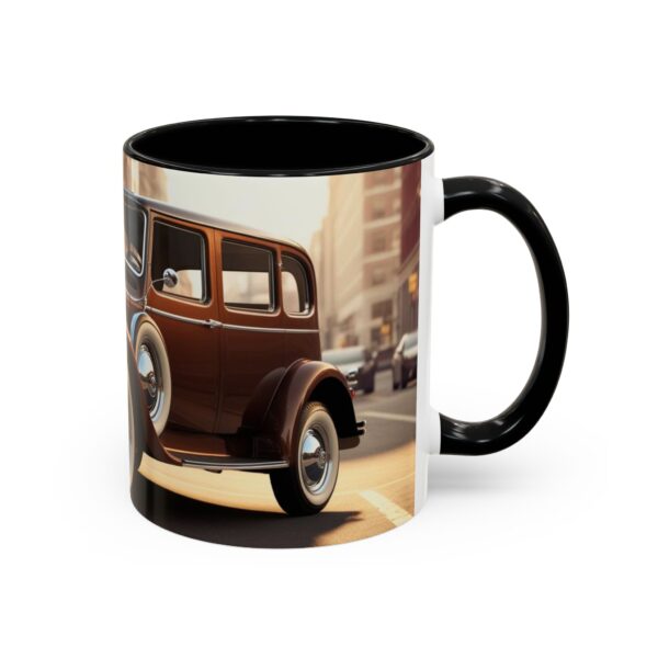 Vintage Car Accent Coffee Mug, Classic Auto Lover Gift, Retro Car Enthusiast Mug, Gift for Him or Her, Car Show Collectible, Coffee Lover's - Image 2