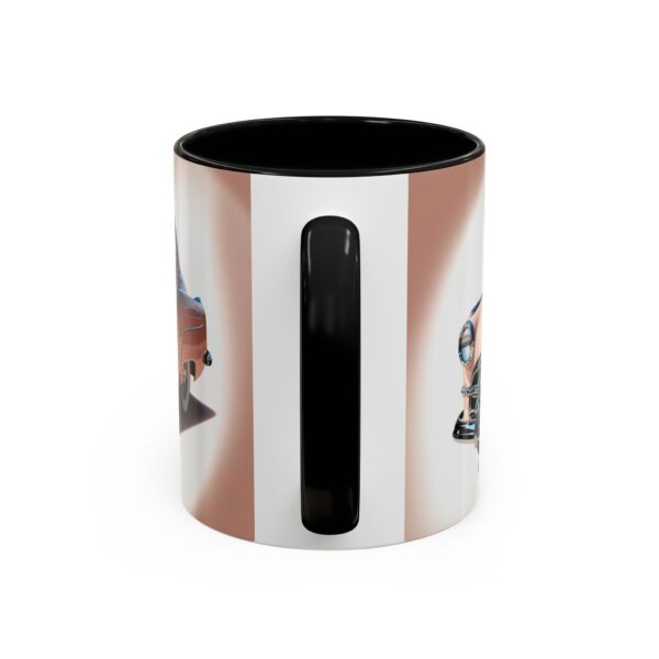 Vintage Car Accent Coffee Mug, Retro Automobile Gift, Classic Car Lover Mug, Unique Office Mug, 15oz Drinking Cup - Image 4