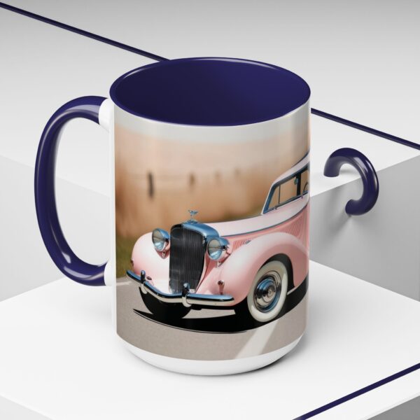 Vintage Pink Car Coffee Mug | Retro Auto Lover Gift, Steampunk Mug, Cute Car Decor, Car Enthusiast Present, Pink Vintage Decor - Image 30
