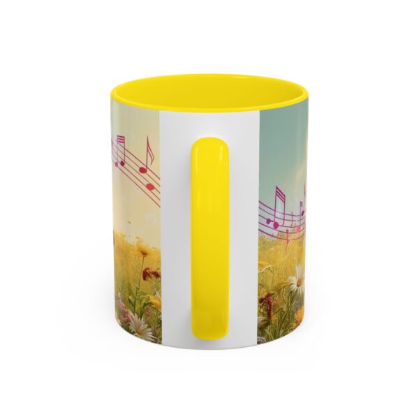Musical Nature Scene Coffee Mug, Perfect Gift for Musicians, Birthday, Garden Lovers, Relaxation, Floral Art, Home Decor - Image 57