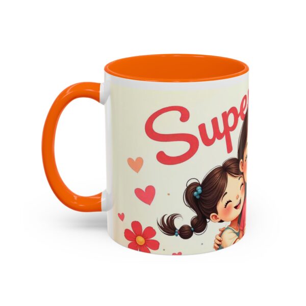Super Mom Accent Coffee Mug - Perfect Gift for Mother's Day, Birthdays, Moms, Family Gatherings, Coffee Lovers - Image 27