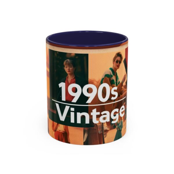 1990s Vintage Accent Coffee Mug - Retro Vibe, Perfect Gift for Nostalgia Lovers, Ideal for Home or Office, Trendy Mug - Image 6