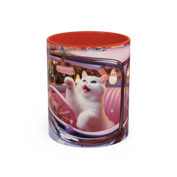 Whimsical Cat Coffee Mug | Cute Pet Lover Gift, Cat Lover Mug, Retro Style, Animal Lover Gift, Fun Kitchen Decor - Image 2